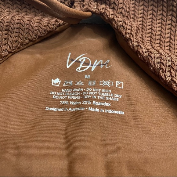 New! VDM x Free People Suki cappuccino brown one piece swimsuit 28543 - Picture 11 of 14